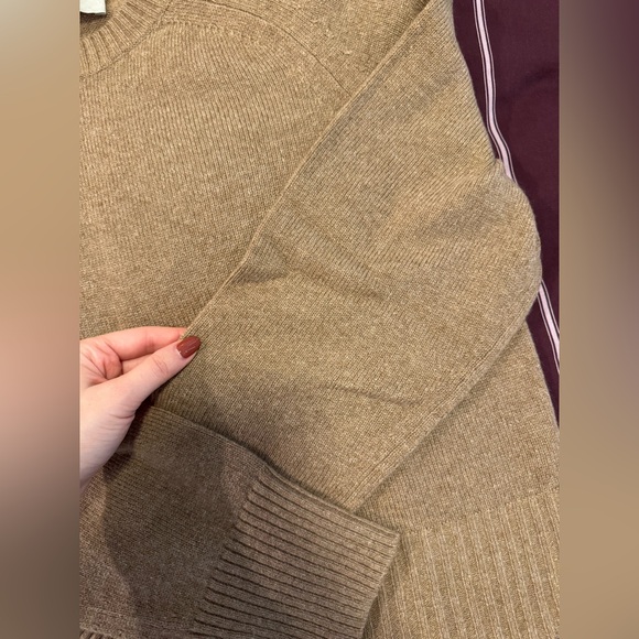 EVERLANE The Boxy Crew In Cashmere In Heathered Woodsmoke - Picture 7 of 8